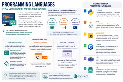 what are the 5 types of codes used in programming and... What are the most common types of programming languages and how to ...
