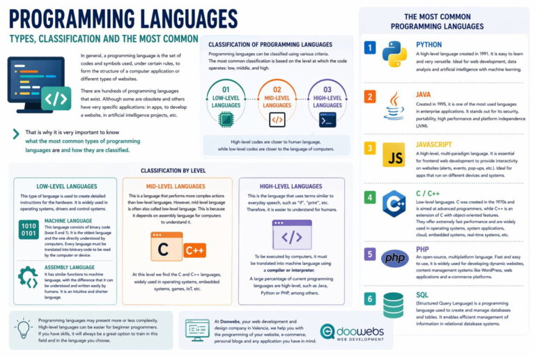 What are the most common types of programming languages and how to ...
