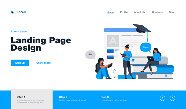 Landing page design in Valencia 1 landing-page