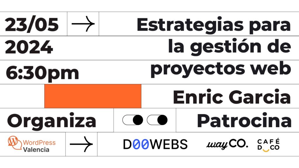 WordPress València: Strategies for Web Project Management 7 cartel-meetup-valencia